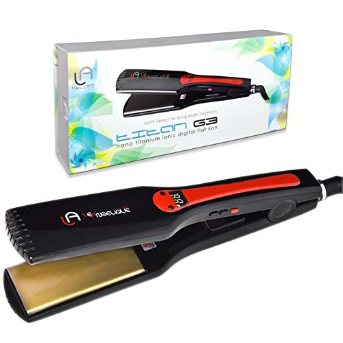 Le Angelique Titanium G3 Flat Iron, Black