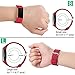 Wepro Band Compatible with Fitbit Charge 4 Bands for Women Men, Compatible with Fitbit Charge 3 Bands, Waterproof Breathable Holes Sport Strap for Charge 4/Charge 3/Charge 3 SE, Large, Wine Red