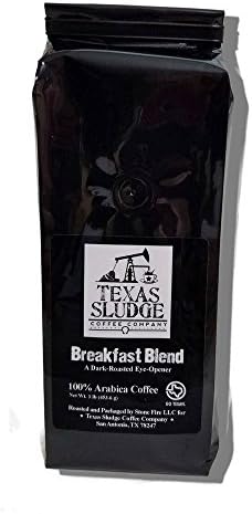 Texas Sludge Coffee - Breakfast Blend Gourmet Dark Roast 100% Premium Arabica Beans - 1 Lb. (Whole Bean)