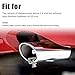 Ruien Universal Aluminum Turbo Sound Exhaust Muffler Pipe Whistle Car Blow Off Valve BOV Tip Simulator Whistler (L-Black)