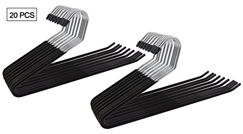 Pag 20-pack heavy duty slack pants hangers open ended s…