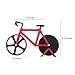 Besiva Pizza Cutter - Bicycle Pizza Cutter Wheels, Kitchen & Dinning Stainless Steel Wheels Cutter Tool(Black/Red)