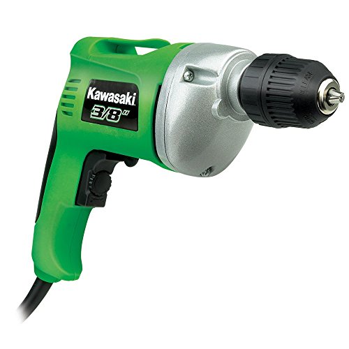 UPC 028907256009, Kawasaki 840176 Green 5.8 Amp 3/8-Inch Variable Speed Reversible Drill