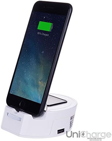 UniCharge White: Cell Phone Stand, iPhone Stand, Cradle,Holder,Phone Stand For iPhone 7 5 6s 6 X 8 plus,Smartphone,Samsung Galaxy Switch Note S7 S8 S9 Google Nexus Pixel LG HTC,Tablet Kindle Charger
