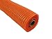 LA Crafts Brand Metallic Decorative Poly Deco Geo Mesh - Orange/Orange Foil