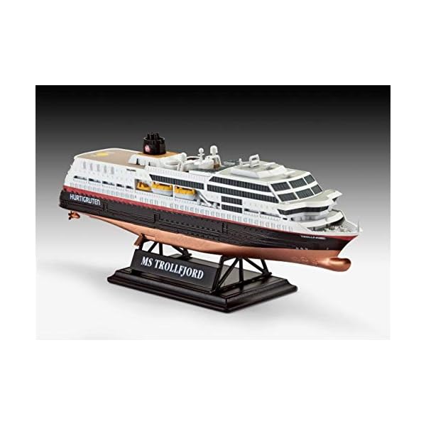 Revell 05692 Jubiläumsset HURTIGRUTEN 125th Anniversary originalgetreuer Modellbausatz für Einsteiger, mit Basis-Zubehör… – Bild 4