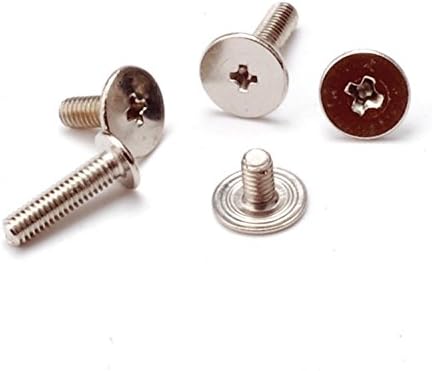 HH FASTENERS M3 x 8mm Wafer Head Machine Screws,Laptop Screws,Head Dia.6mm,Metric,Right Hand
