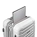 Olympia U.S.A. Denmark Expandable Hardcase Suitcase with Spinner Wheels, Available in 3-Piece Luggage Set and Carry-On Size, White