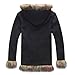 Ainiel Men's Anime Cosplay Costume Long Sleeve Hooded Coat(Large) Black