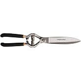 Fiskars 5" Forged Grass Shears, Handheld Grass Clippers for Lawn &amp; Garden | Forged Steel Blades for Durability &amp; Precision, Heavy Duty Grass Cutting Scissors for Edging, Trimming &amp; Detail Cutting