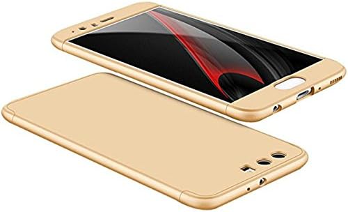 P10 Plus Case, Xeber Tough Double Dip 360 Full Protection Case For Huawei P10 Case For Huawei P10 Cover phone Bags Cases (Huawei P10, Gold)