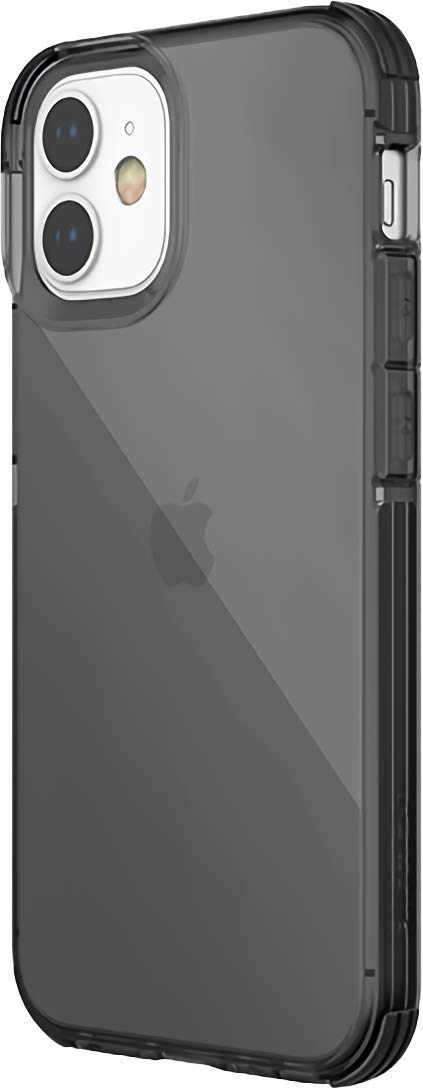Raptic Clear case for Apple iPhone 12, black smoke