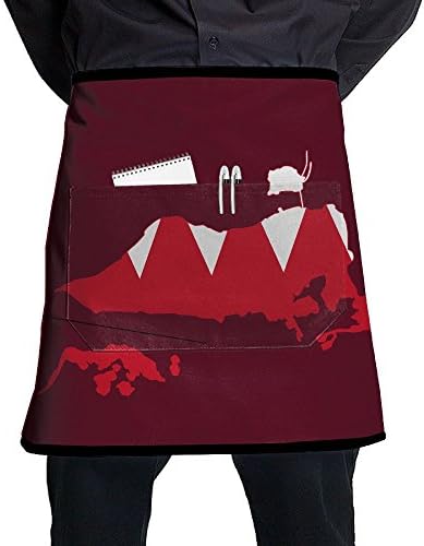 Adult Adjustable Apron With Pockets Sacred Flag Shiny And Sparkly Map Of Bahrain Modern Full Print Fashion Design-suitable For Barista Apron,cooking Apron,grilling Apron And Kitchen