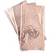 Blue Panda Rose Gold Plastic Rectangle Party Table Cloth Cover (3 Pack)