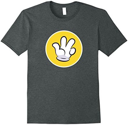 Mens Cartoon Hand Shirt - Graphic Cartoon Hands T-Shirt XL Dark Heather