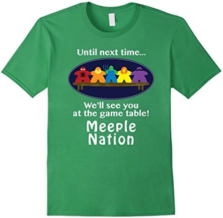 Men's Meeple Nation Table T-shirt Small Grass