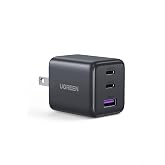 UGREEN 3-Port 30W USB C Charger Block, GaN II Type C Fast Charging, Black | 2 USB-C &amp; 1 USB-A, Compact Size, Multiple Protection, for iPhone 18/17/16, Galaxy S26/S25, iPad, MacBook Neo/Air