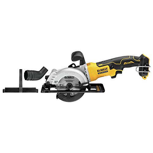 Dewalt 18V Akku- Handkreissäge DCS571NT (bürstenlos, 38mm max. Schnitttiefe, spezielle Bauweise für Einhand-Betrieb…