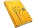 Unique Writing Journal Gifts-Personalized Tree of Life Vegan Leather Bound Notebook-Refillable Embossed B6 Unlined Sketchbook Diary-Beautiful Daily Use Gifts for Men & Women/Vegetarians/Girls & Boys