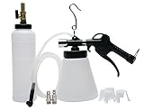 8milelake Pneumatic Brake Fluid Bleeder Tool with 4 Master Cylinder Adapters 90-120 PSI