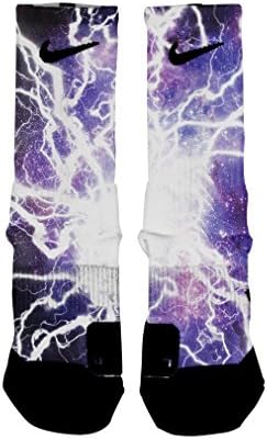 HoopSwagg Lightning Galaxy Custom Nike Elite Socks