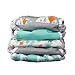 Thirsties Package, Snap Duo Wrap, Woodland Collection Moutain Range, Size 2