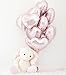 Pink Heart Balloons 12 PACK Rose Gold Valentines Day Mylar Balloon Set Metallic Foil Heart Shaped Decorations