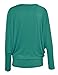 LL WT826 Women's Casual Flowy Draped Long Sleeve Batwing Dolman Top – Soft & Comfortable Loose Fit Pullover XXL Jade