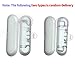 Electric Toothbrush Travel Case for Oral-B Toothbrushes - 4 Pcs Toothbrush Head Covers Compatible with Oral B Electric Toothbrush Heads (White)