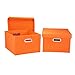Household Essentials Fabric Storage Boxes with Lids and Handles