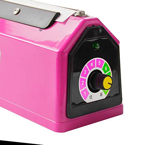 Vanpower Hand Impulse Heat Sealing Sealer Machine Poly Plastic Bag Sealer (Pink US) - Thumbnail 4