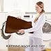 Genteele Memory Foam Bath Mat Non Slip Absorbent Super Cozy Velvet Bathroom Rug Carpet (17 inches X 24 inches, Brown)