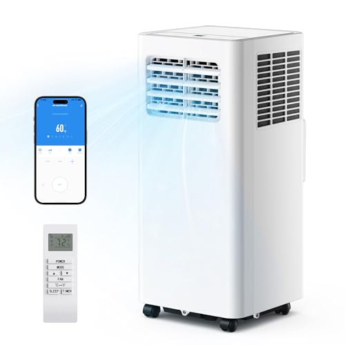 EUHOMY Portable Air Conditioners 14,000 BTU, Smart 3-in-1 AC Unit Cools Rooms Up to 650 Sq.Ft, Built-in Cool, Dehumidifier, Fan, Quiet 52 dB, Includes Remote/WiFi App, Window Kit for Bedroom Comfort EUHOMY Portable Air Conditioners 14,000 BTU, Smart 3-in-1 AC Unit Cools Rooms Up to 650 Sq.Ft, Built-in Cool, Dehumidifier, Fan, Quiet 52 dB, Includes Remote/WiFi App, Window Kit for Bedroom Comfort