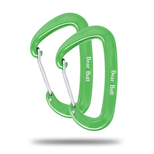 Hammock Carabiner Clip, Heavy-Duty Locking Wiregate Carabiner