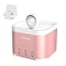 Simpeak Aluminum 4 Port USB Charger Stand for Apple Watch 1/2/3 [Nightstand Mode], with Phone Holder Charger Stand for iWatch, iPhone 5/6/7/8/X and other Smartphone,iPad - Rose Gold