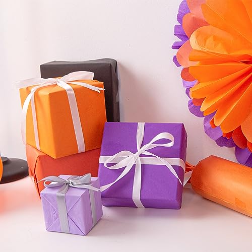 Shindel 120 Sheets Tissue Paper for Halloween, Halloween Wrapping Paper 19.7 x 13.8 Inch Gift Wrapping Paper for Halloween DIY Crafts Gift Box Wrapping 5 Colors