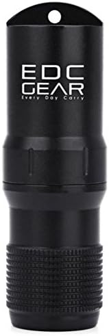 Someas Outdoor EDC Survival Waterproof Pill Fob Match Case Container with O-Ring Hiking Emergency Gear Travel Kits Tool