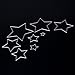Whitelotous Cutting Dies Stencil Metal Mould for DIY Scrapbook Album Paper Card (8 pcs Star)