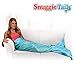 Snuggie Tails Mermaid Blanket- Comfy, Cozy, Super Soft, Warm, All Season, Wearable Blanket for Teens & Adults, As Seen on TV (Aqua Glitter)