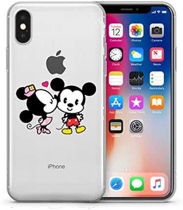 Disney Little Mermaid (Ariel), Snow White, Aladdin (Jasmine), Mickey & Minnie Clear Case for Apple iPhone Xs MAX (6.5") (Mickey & Minnie)