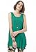 JollieLovin Womens Plus Size Loose-fit Sleeveless T-Shirt Tank Tunic Top(L, Deep Green)