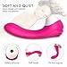 Clitoral Sucking Dildo Vibrator, Waterproof G-Spot Clit Massager for Female with 10 Suction & 9 Vibration, Rechargeable Nipple Stimulator Adult Sex Toys for Women and Couples (Pink)