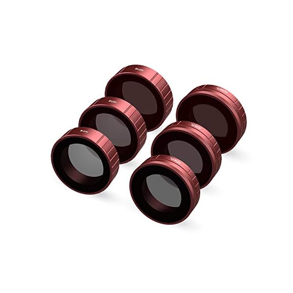 Skyreat Kamera Objektiv ND Filter Set 6er-Pack (ND4, ND8, ND16, ND4PL, ND8PL, ND16PL) Kompatibel mit DJI Osmo Action… – Bild 3