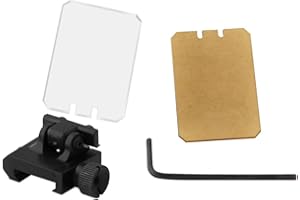 SAWKE Sight Lens Protector Foldable Protector Lens, with 5-/7-/9-Slot Singe Picatinny Rails for Airsoft & Keymode