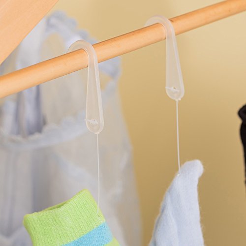 handrong 1000 Pieces Plastic J Hooks Fasteners for Socks T-Shirts Clothing Retail Display Hanger (White)