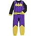 DC Comics Batgirl Girls' One Piece Pajama Sleeper Set Purple