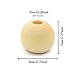 Hagao Natural Wood Beads Round Ball Wooden Loose Beads Unfinished Wood Spacer Beads for Craft-Making 500pcs (8mm)