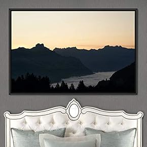 signwin Framed Canvas Wall Art Calming Waters Aerial...
