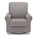 Delta Children Rowen Glider Swivel Rocker Chair, Dove Grey
