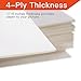 Betus 11x14 White Picture Mats, Acid Free, 1/16 Inches Thickness, White Core Bevel Cut Frame Mattes for 8x10 Pictures - Pack of 10